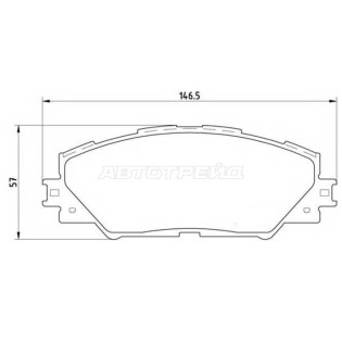 Колодки тормозные передн TOYOTA RAV4 05- BREMBO