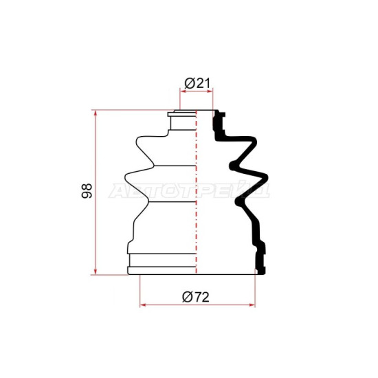 Пыльник ШРУСа наружный HONDA CR-V 11-/внутр NISSAN ALMERA N16 00-02/SUNNY 98-04 MARUICHI