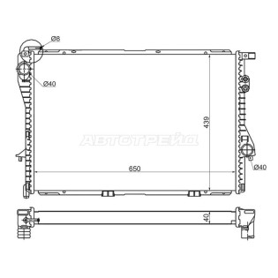 Радиатор BMW 5-Series 95-04 / 7-Series 94-01 SAT