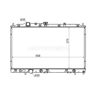 Радиатор MITSUBISHI COLT/LANCER/MIRAGE 95-00 SAT