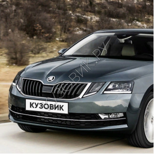 Бампер передний в цвет кузова Skoda Octavia A7   (2017-2021) рестайлинг